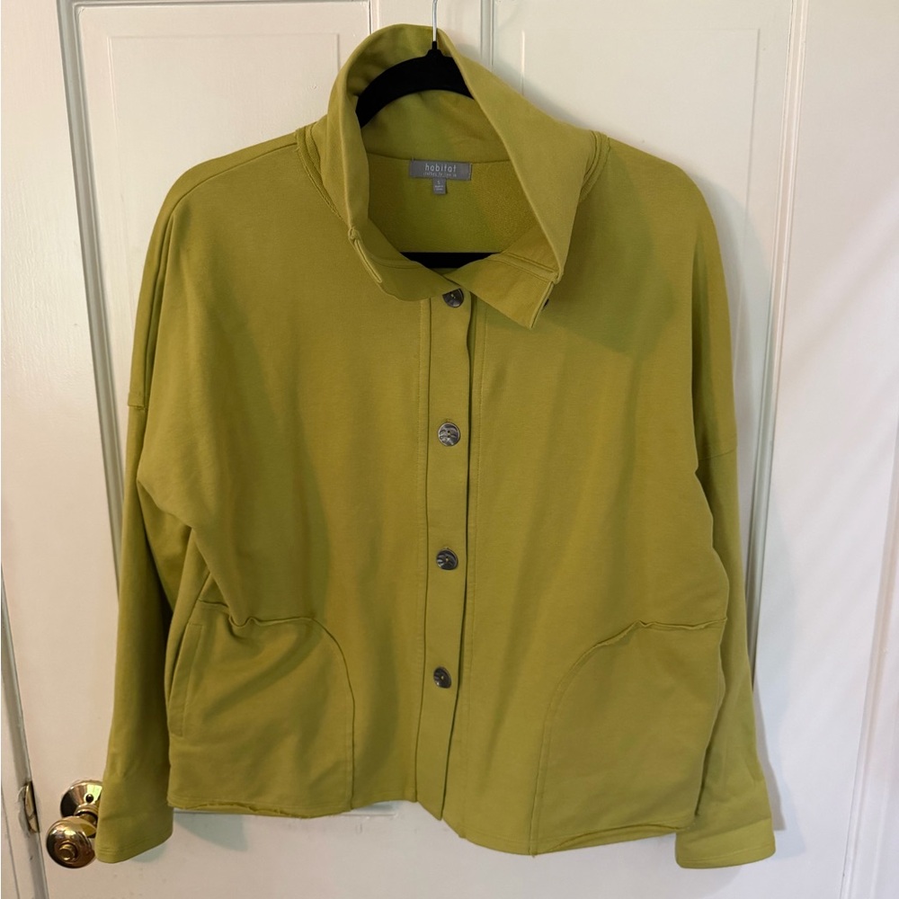 Habitat Olive Green Button-Front Jacket